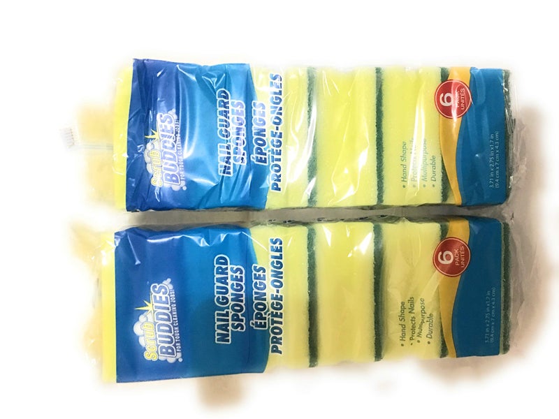 Scrub Buddies Scrub Sponge Pack Durable and Multipurpose Cleaning Sponges Great for Kitchen Dishes - Image 1